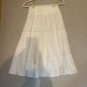 Rails White Midi A-Line Skirt Resort Wear